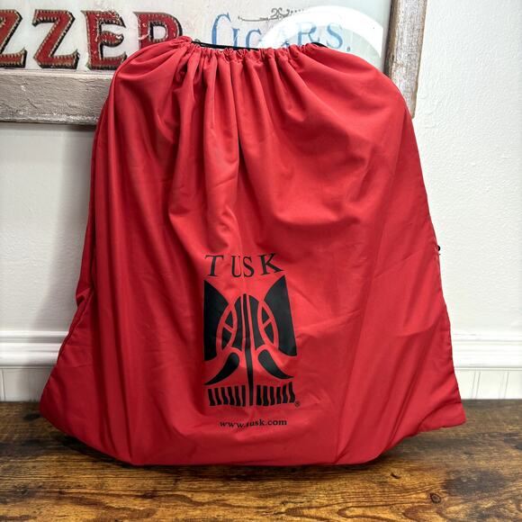 Tusk Computer Brief Messenger Bag Leather Padded Adjustable Strap FLAW READ - Picture 2 of 16